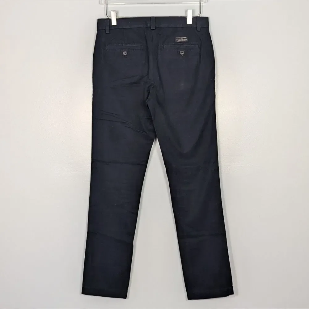 Banana Republic Men's Aiden Chino Pants 30x32 Navy Blue